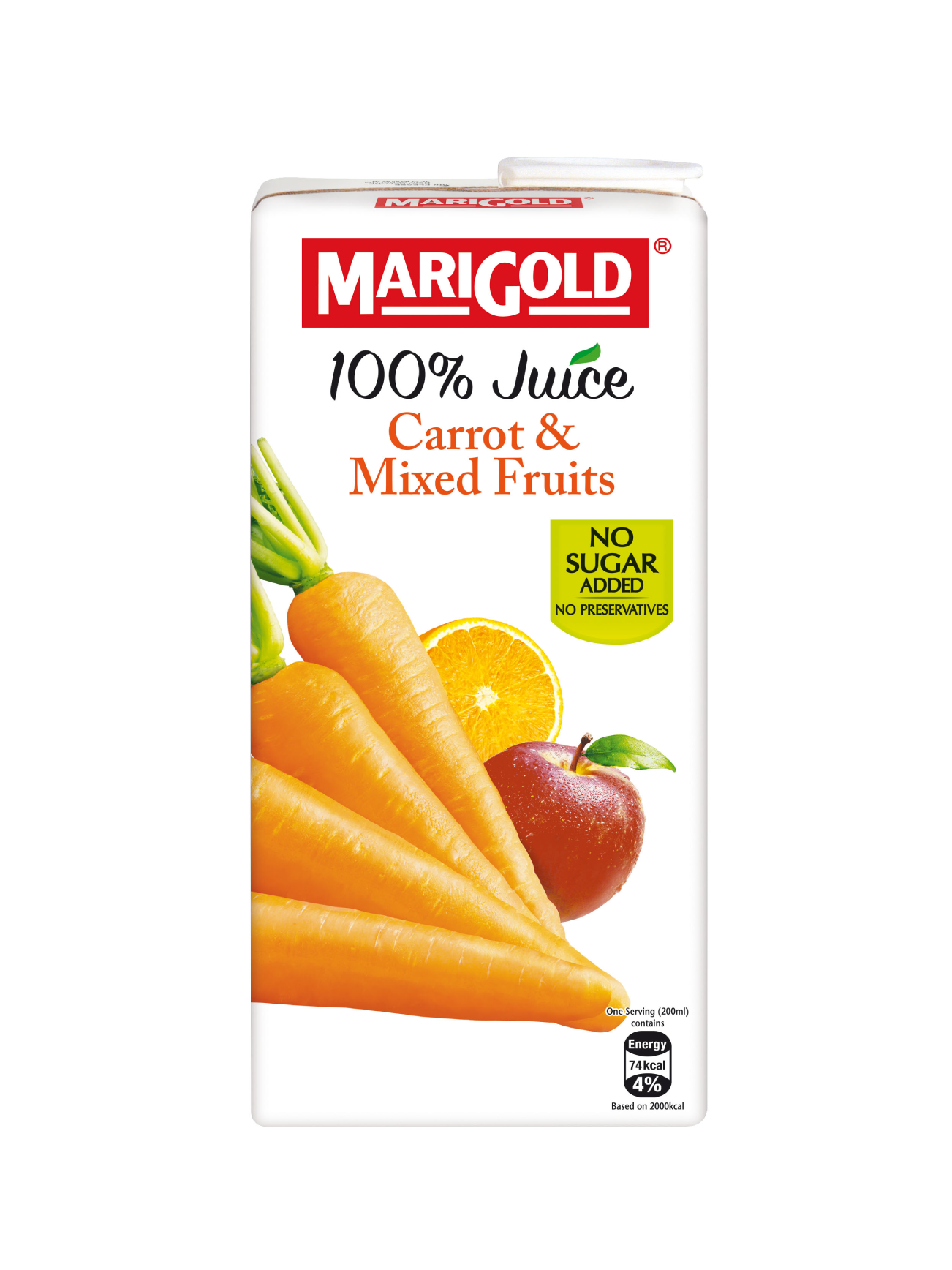 MARIGOLD 100% JUICE CARROT MIX FRUIT 1L