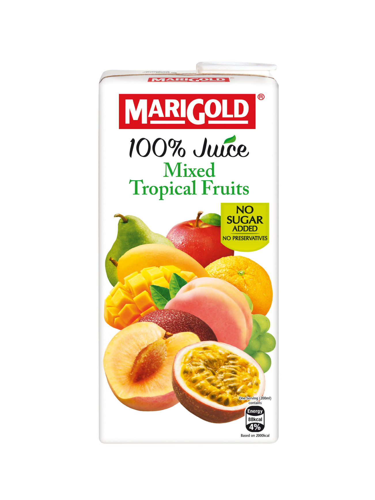 MARIGOLD 100% JUICE TROPICAL FRUIT 1L