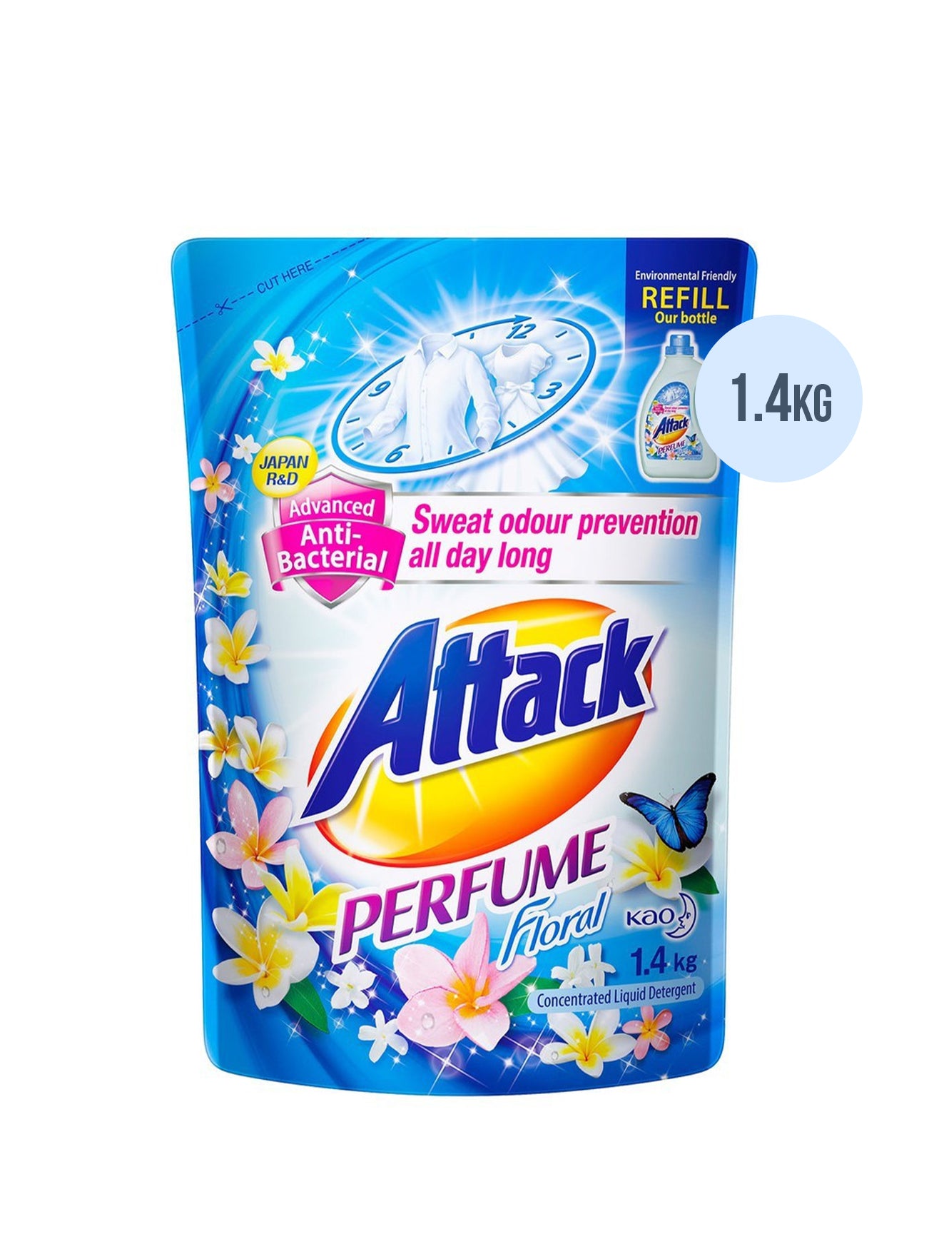 ATTACK LIQ PERFUME FLORAL 1.4KG RF