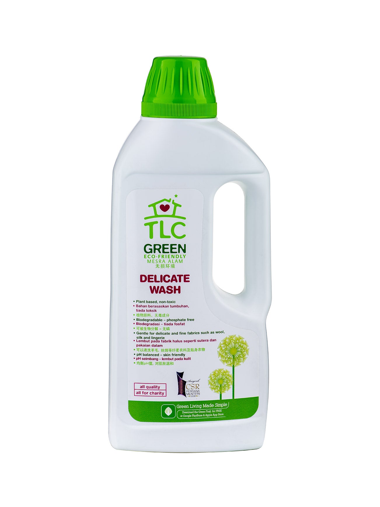 TLC GREEN DELICATE WASH 1L