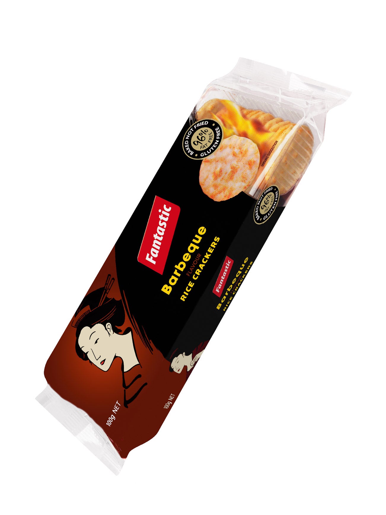 FANTASTIC RICE CRACKER BBQ 100GM