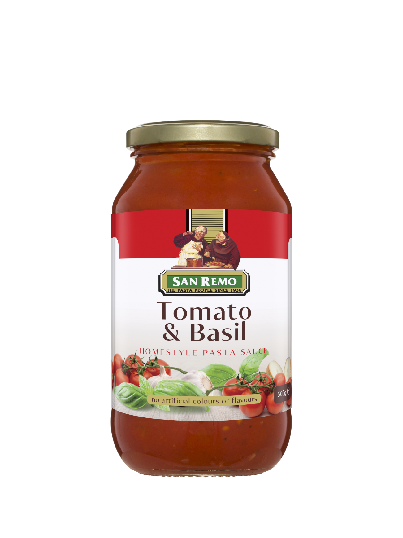 SAN REMO TOMATO BASIL PASTA SAUCE 500GM