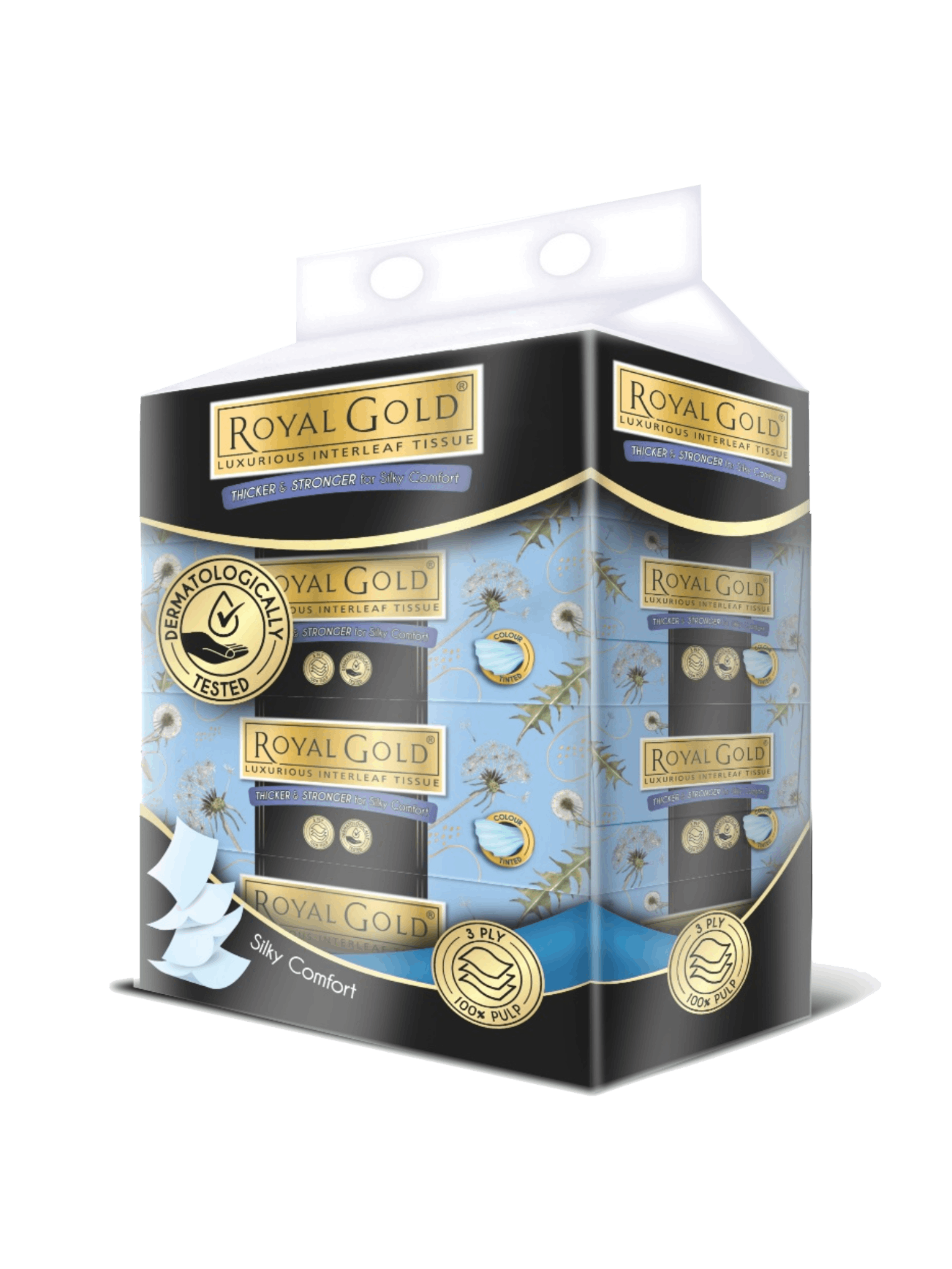 ROYAL GOLD LUX F/TISSUE 4X80'S (3PLY)